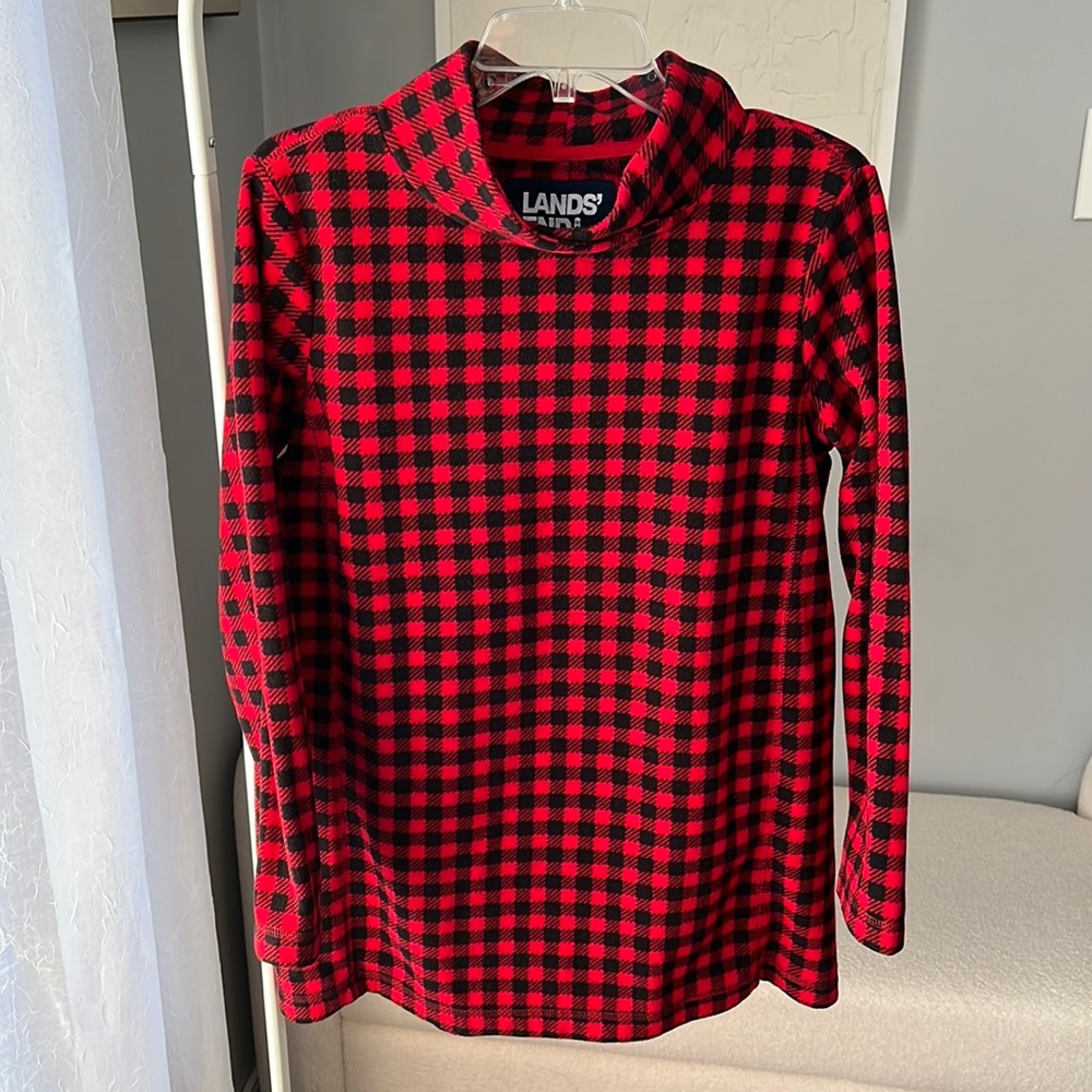Lands’ End Fleece Top M 10/12